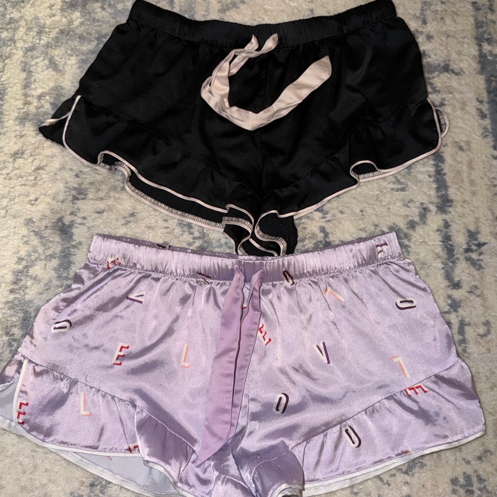 Victoria’s Secret Satin PJ Shorts (2)